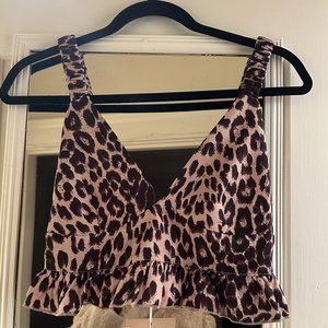 Kittenish Leopard Crop | Size S | NWT
